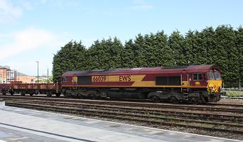 Solihull Model Railway Circle - English Welsh and Scottish Railway Limited, Class 66 No. 66039 at Derby 08-05-2009