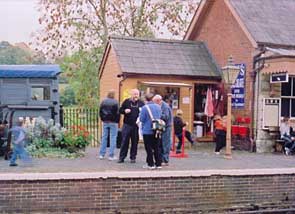 Solihull Model Railway Circle - Club members at Highley, Severn Valley Railway 12th October 2003