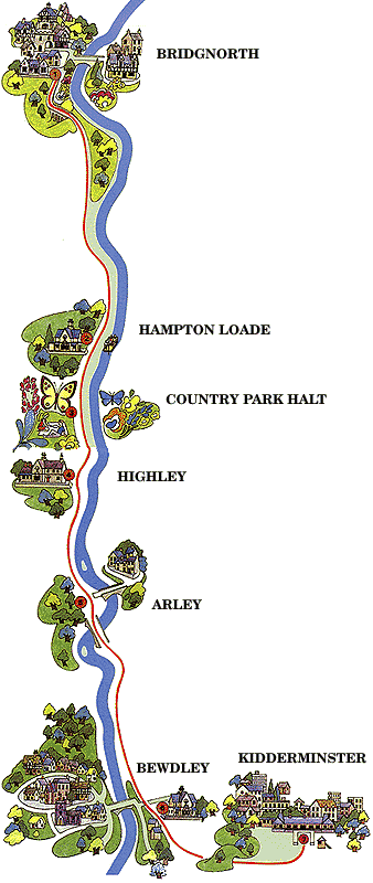 Severn Valley Railway Map
