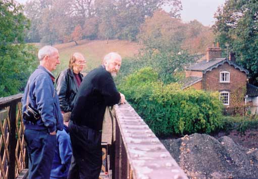Solihull Model Railway Circle - Club members admire the engine shed and yard at Bridgnorth, Severn Valley Railway 12th October 2003